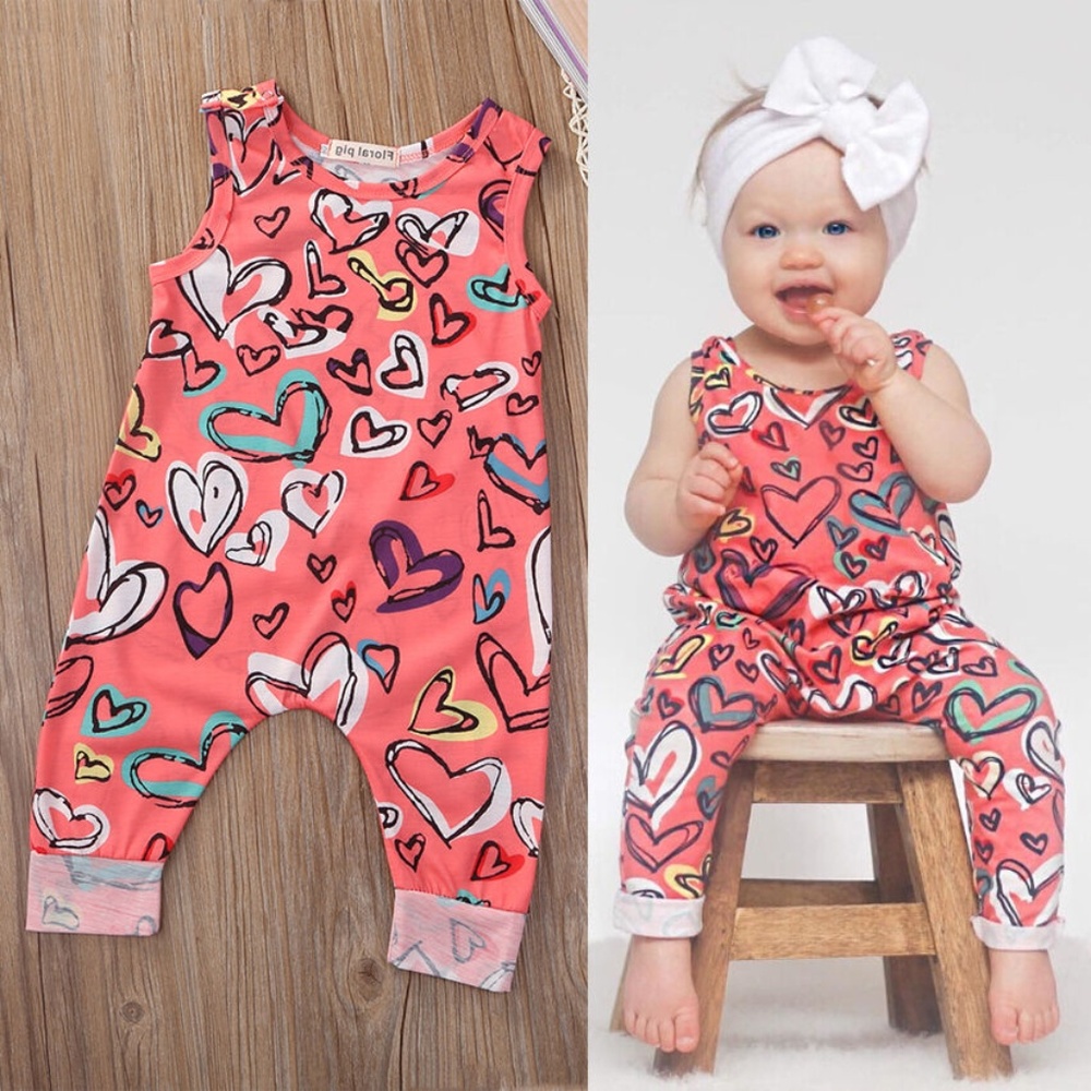 🆕Baby Girl “Happy Hearts” 💕Romper